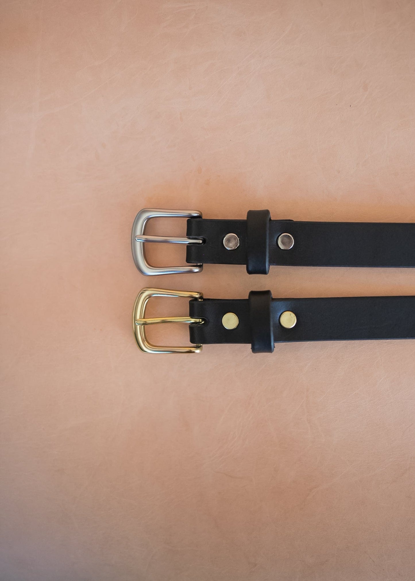 The Real McCaul Leathergoods Belts Plain Narrow 25mm Belt - Black Australian Made Australian Owned Australian Made 25mm Narrow Leather Belt - Tan