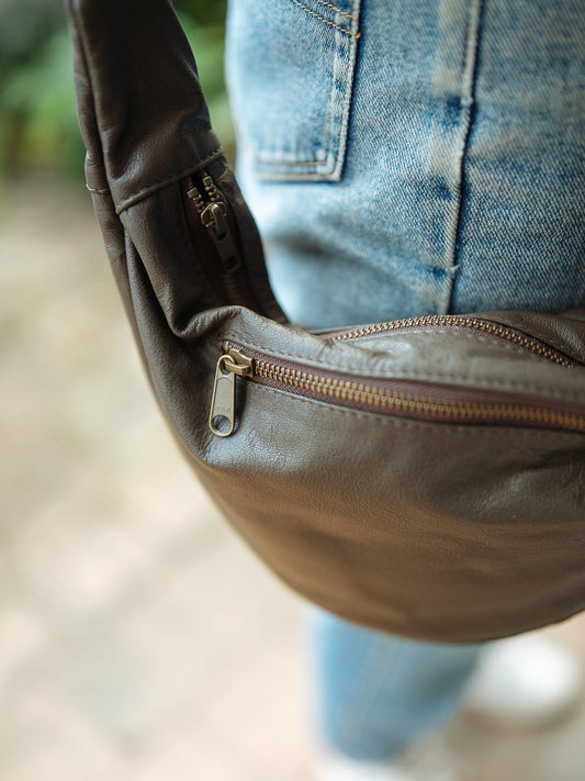 The Real McCaul Leathergoods Handbags Melody Bag Australian Made Australian Owned Slouch Tote Bag Leather Made In Australia