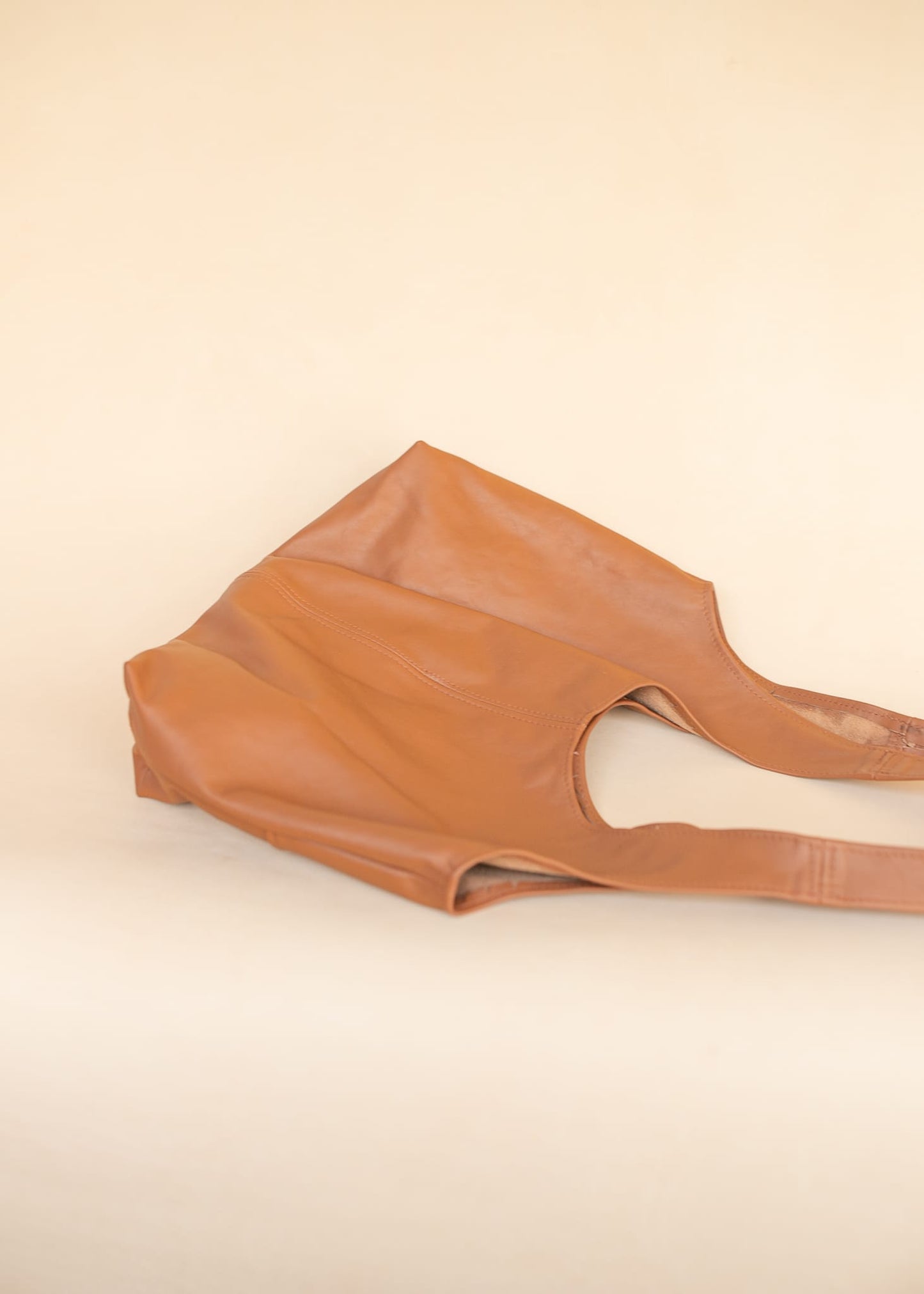 The Real McCaul Leathergoods Handbags Noosa Tote Sling Bag - Tan - Cowhide Australian Made Australian Owned Slouch Tote Bag Leather Made In Australia