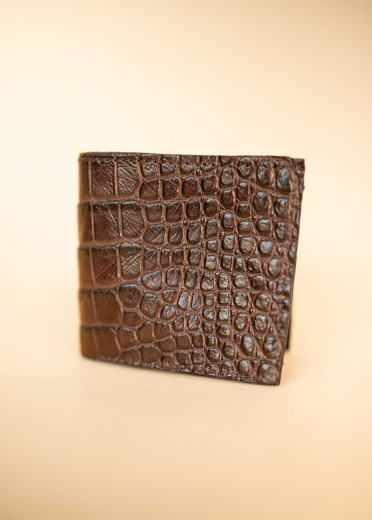 The Real McCaul Leathergoods Wallets Classic Bifold Wallet - Crocodile and Kangaroo Australian Made Australian Owned Bifold Crocodile and Kangaroo Leather Wallet- Made In Australia