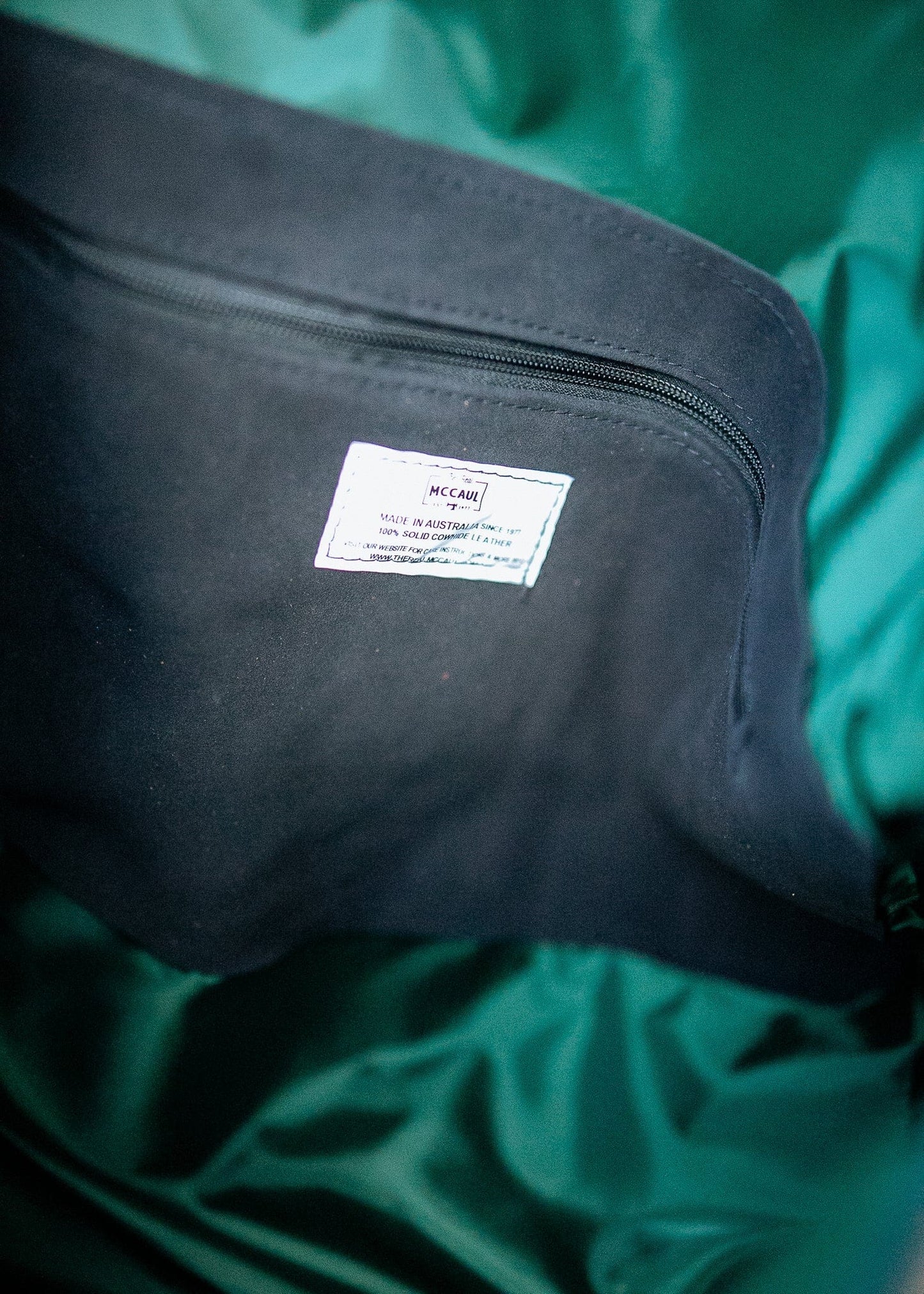 The Real McCaul Travel Bag Duffel Carry All Bag - Cowhide - Chestnut Australian Made Australian Owned Large Overnight Travel Duffel Bag Leather Made in Australia