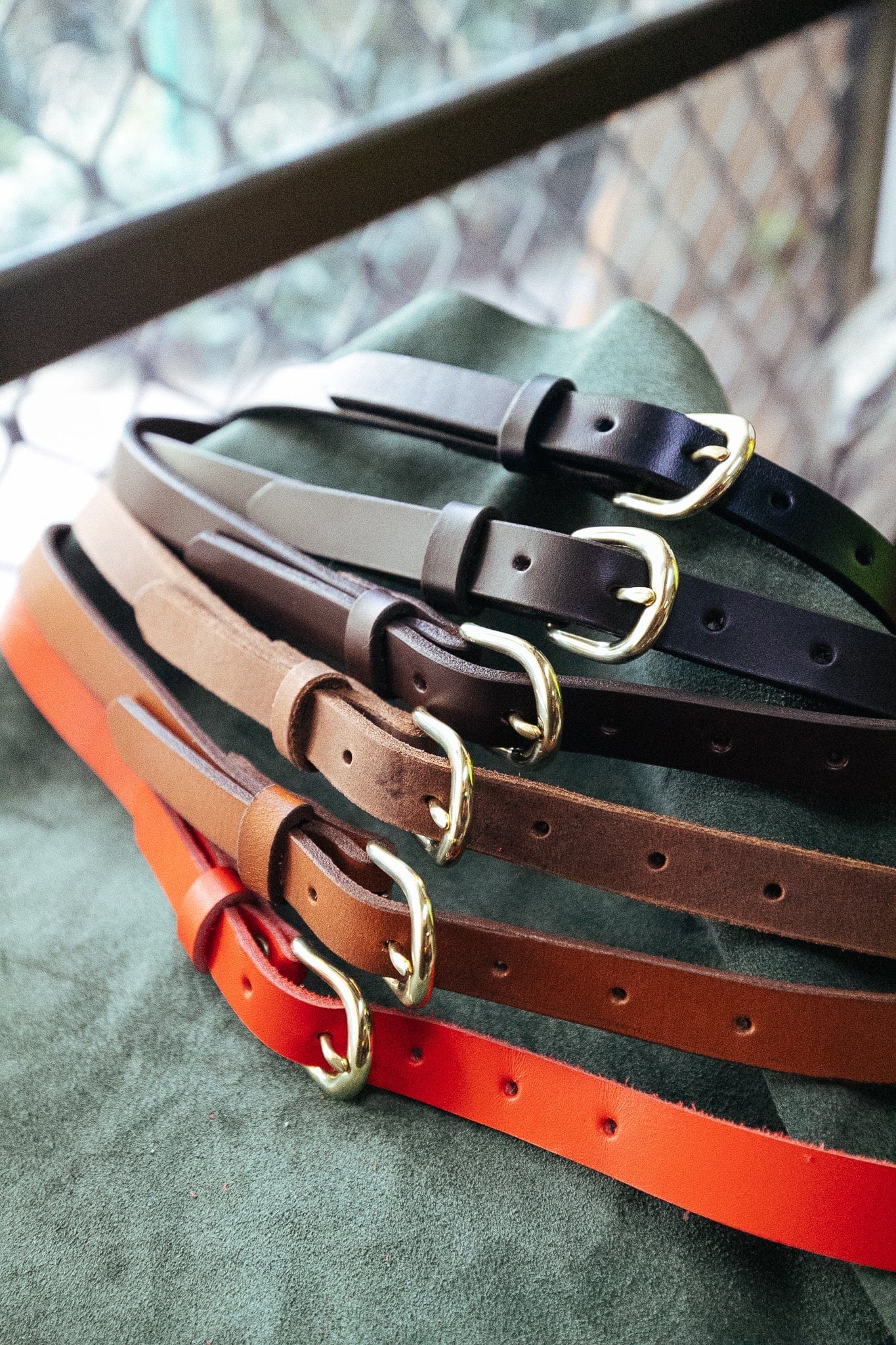 The Real McCaul Leathergoods Classic Narrow 20mm Belt - Cognac Australian Made Australian Owned Narrow Solid Leather Belt Made In Australia - 20mm - Cognac