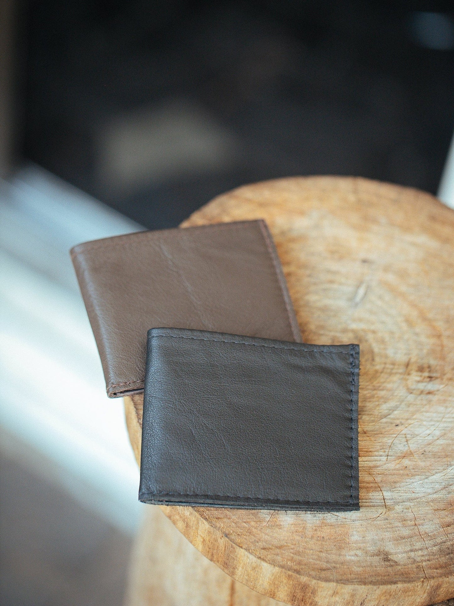 The Real McCaul Leathergoods Wallet Small Bifold Wallet - Cowhide Australian Made Australian Owned Small Bi-Fold Leather Wallet Australian Made