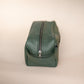 The Real McCaul Apparel & Accessories Toiletry Bathroom Washbag - Cowhide - Green Australian Made Australian Owned Leather Australian Made Toiletry Dopp Kit Shaving Bathroom Bag - Cowhide - Men's Gifts