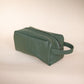 The Real McCaul Apparel & Accessories Toiletry Bathroom Washbag - Cowhide - Green Australian Made Australian Owned Leather Australian Made Toiletry Dopp Kit Shaving Bathroom Bag - Cowhide - Men's Gifts
