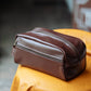 The Real McCaul Apparel & Accessories Toiletry Bathroom Washbag - Kangaroo - Burgundy Australian Made Australian Owned Toiletry Bathroom Washbag - Kangaroo - Burgundy