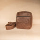 The Real McCaul Back Packs Crossover Backpack Sling Bag - Cowhide - Marble Brown Australian Made Australian Owned Leather ManBag Crossover Backpack Australian Made