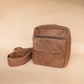 The Real McCaul Back Packs Crossover Backpack Sling Bag - Cowhide - Marble Brown Australian Made Australian Owned Leather ManBag Crossover Backpack Australian Made