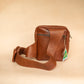 The Real McCaul Back Packs Crossover Backpack Sling Bag - Cowhide - Rust Australian Made Australian Owned Leather ManBag Crossover Backpack Australian Made