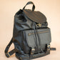 The Real McCaul Back Packs Large Deluxe Travel Laptop Backpack - Cowhide - Black Australian Made Australian Owned Leather Laptop/Travel Backpack Handmade in Australia- Kangaroo & Cowhide Leather