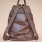The Real McCaul Back Packs Large Deluxe Travel Laptop Backpack - Cowhide - Marble Brown Australian Made Australian Owned Leather Laptop/Travel Backpack Handmade in Australia- Kangaroo & Cowhide Leather