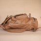 The Real McCaul Back Packs Large Deluxe Travel Laptop Backpack - Cowhide - Tan Australian Made Australian Owned Leather Laptop/Travel Backpack Handmade in Australia- Kangaroo & Cowhide Leather