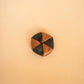The Real McCaul Coin Purse Black/Tan Twist Coin Pouch Australian Made Australian Owned Twist Coin Pouch - MADE IN AUSTRALIA - Kangaroo & Cowhide Genuine Leather