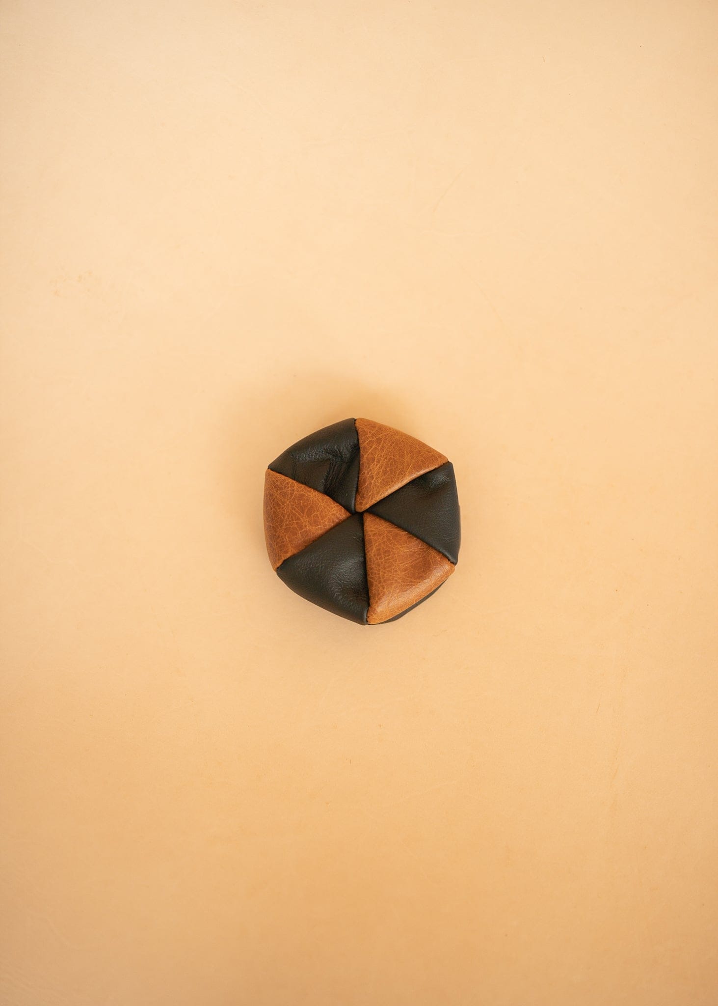 The Real McCaul Coin Purse Black/Tan Twist Coin Pouch Australian Made Australian Owned Twist Coin Pouch - MADE IN AUSTRALIA - Kangaroo & Cowhide Genuine Leather