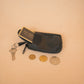 The Real McCaul Coin Purse Key Case Card Holder Wallet - Cowhide Australian Made Australian Owned Tri-Pocket Leather Pouch 