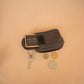 The Real McCaul Coin Purse Key Case Card Holder Wallet - Cowhide Australian Made Australian Owned Tri-Pocket Leather Pouch 