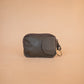 The Real McCaul Coin Purse Key Case Card Holder Wallet - Cowhide Australian Made Australian Owned Tri-Pocket Leather Pouch 