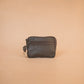 The Real McCaul Coin Purse Key Case Card Holder Wallet - Cowhide Australian Made Australian Owned Tri-Pocket Leather Pouch 
