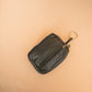 The Real McCaul Coin Purse Key Case Card Holder Wallet - Cowhide Australian Made Australian Owned Tri-Pocket Leather Pouch 