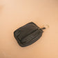 The Real McCaul Coin Purse Key Case Card Holder Wallet - Cowhide Australian Made Australian Owned Tri-Pocket Leather Pouch 