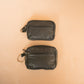 The Real McCaul Coin Purse Key Case Card Holder Wallet - Cowhide Australian Made Australian Owned Tri-Pocket Leather Pouch 