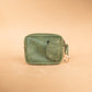The Real McCaul Coin Purse Key Case Card Holder Wallet - Cowhide Australian Made Australian Owned Tri-Pocket Leather Pouch 