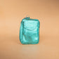 The Real McCaul Coin Purse Key Case Card Holder Wallet - Kangaroo - Metallic Australian Made Australian Owned Tri-Pocket Leather Pouch 