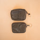 The Real McCaul Coin Purse Key Case Card Holder Wallet - Kangaroo Australian Made Australian Owned Tri-Pocket Leather Pouch 