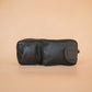 The Real McCaul Coin Purse Key Case Card Holder Wallet - Kangaroo Australian Made Australian Owned Tri-Pocket Leather Pouch 