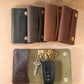 The Real McCaul Coin Purse Key Case Wallet Australian Made Australian Owned Tri-Pocket Leather Pouch 
