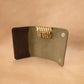The Real McCaul Coin Purse Key Case Wallet Australian Made Australian Owned Tri-Pocket Leather Pouch 
