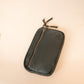 The Real McCaul Coin Purse Large / Black / Antique Brass Parker Pouch - Kangaroo Australian Made Australian Owned Tri-Pocket Leather Pouch 