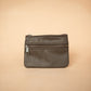 The Real McCaul Coin Purse Large / Dark Brown / Antique Paula Zip Pouch - Cowhide Australian Made Australian Owned Paula Zip Leather Pouch Purse- Made in Australia Cowhide leather