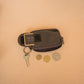 The Real McCaul Coin Purse Large / Dark Brown Key Case Card Holder Wallet - Cowhide Australian Made Australian Owned Tri-Pocket Leather Pouch 
