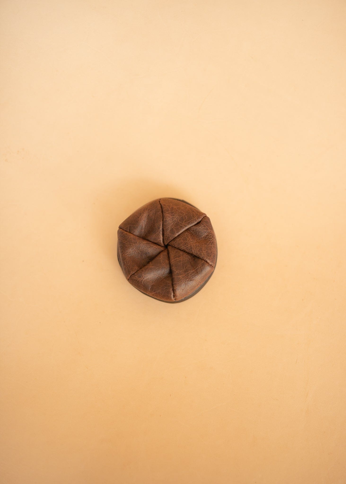 The Real McCaul Coin Purse Marble Brown Twist Coin Pouch Australian Made Australian Owned Twist Coin Pouch - MADE IN AUSTRALIA - Kangaroo & Cowhide Genuine Leather