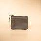 The Real McCaul Coin Purse Mini Paula Zip Pouch - Cowhide Australian Made Australian Owned Paula Zip Leather Pouch Purse- Made in Australia Cowhide leather