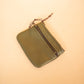 The Real McCaul Coin Purse Mini Paula Zip Pouch - Kangaroo Australian Made Australian Owned Paula Zip Leather Pouch Purse- Made in Australia Cowhide leather