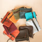 The Real McCaul Coin Purse Mini Paula Zip Pouch - Kangaroo Australian Made Australian Owned Paula Zip Leather Pouch Purse- Made in Australia Cowhide leather