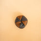 The Real McCaul Coin Purse Navy/Tan Twist Coin Pouch Australian Made Australian Owned Twist Coin Pouch - MADE IN AUSTRALIA - Kangaroo & Cowhide Genuine Leather