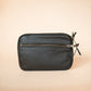 The Real McCaul Coin Purse Parker Pouch - Cowhide Australian Made Australian Owned Tri-Pocket Leather Pouch 