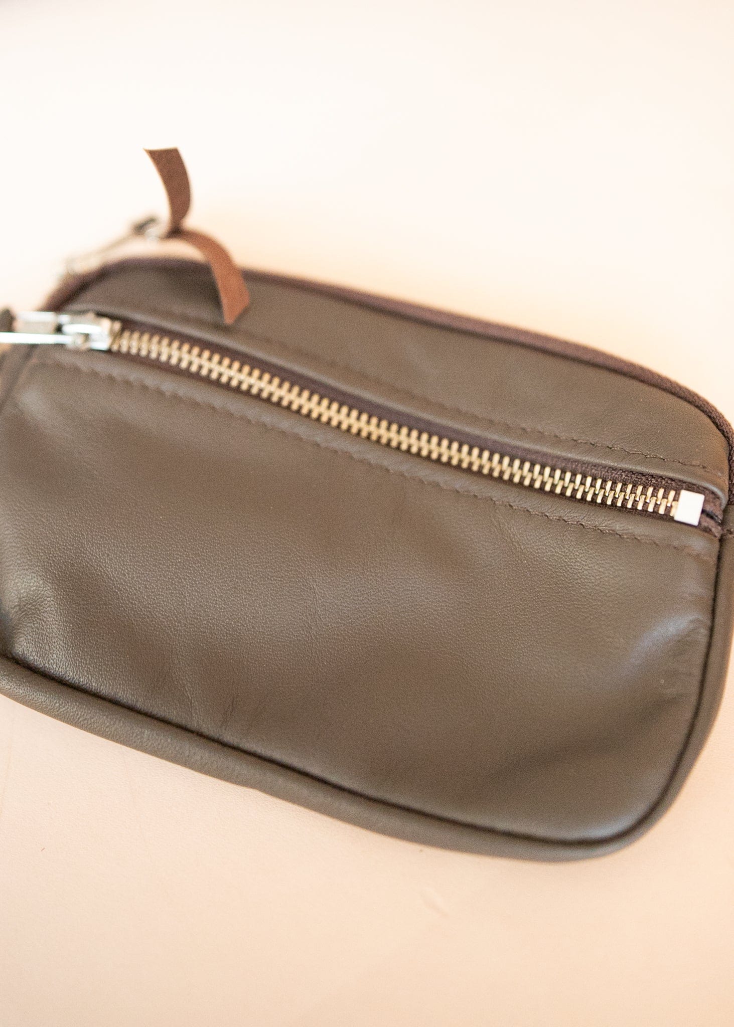 The Real McCaul Coin Purse Parker Pouch - Cowhide Australian Made Australian Owned Tri-Pocket Leather Pouch 