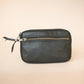 The Real McCaul Coin Purse Parker Pouch - Cowhide Australian Made Australian Owned Tri-Pocket Leather Pouch 
