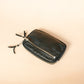 The Real McCaul Coin Purse Parker Pouch - Kangaroo Australian Made Australian Owned Tri-Pocket Leather Pouch 