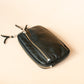 The Real McCaul Coin Purse Parker Pouch - Kangaroo Australian Made Australian Owned Tri-Pocket Leather Pouch 
