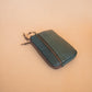 The Real McCaul Coin Purse Parker Pouch - Kangaroo Australian Made Australian Owned Tri-Pocket Leather Pouch 