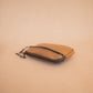 The Real McCaul Coin Purse Parker Pouch - Kangaroo Australian Made Australian Owned Tri-Pocket Leather Pouch 