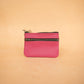 The Real McCaul Coin Purse Paula Zip Pouch - Kangaroo Australian Made Australian Owned Paula Zip Leather Pouch Purse- Made in Australia Kangaroo leather