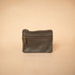 The Real McCaul Coin Purse Small / Dark Brown / Antique Paula Zip Pouch - Cowhide Australian Made Australian Owned Paula Zip Leather Pouch Purse- Made in Australia Cowhide leather
