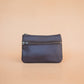 The Real McCaul Coin Purse Small / Purple / Antique Paula Zip Pouch - Kangaroo Australian Made Australian Owned Paula Zip Leather Pouch Purse- Made in Australia Kangaroo leather