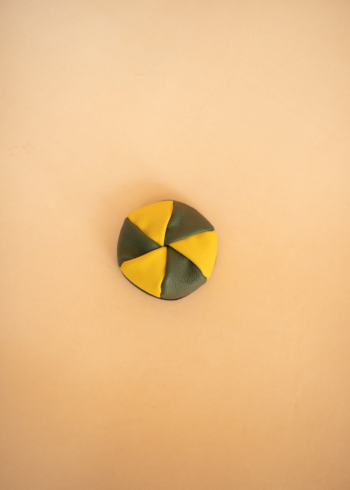 The Real McCaul Coin Purse Yellow/Green Twist Coin Pouch Australian Made Australian Owned Twist Coin Pouch - MADE IN AUSTRALIA - Kangaroo & Cowhide Genuine Leather